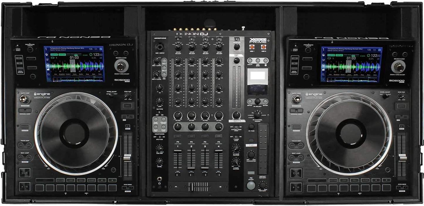 Odyssey FZ12CDJWXDBL Black Label CD Media Player DJ Coffin with Wheels - ProSound and Stage Lighting