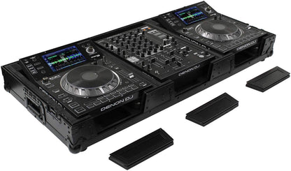 Odyssey FZ12CDJWXDBL Black Label CD Media Player DJ Coffin with Wheels - ProSound and Stage Lighting