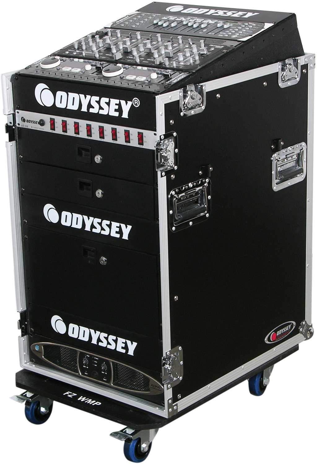 Odyssey ATA Rack 13U Slant 16U Vertical w Wheels