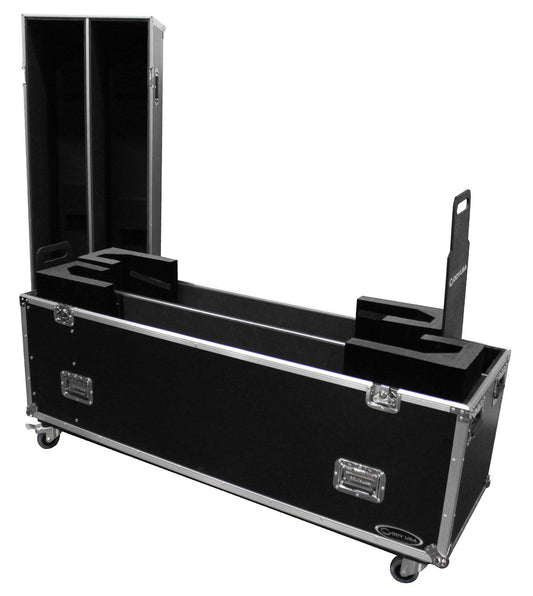 Odyssey FZ2FSM60W Dual 60In Monitor Case w Wheel - ProSound and Stage Lighting