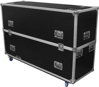 Odyssey FZ2FSM65W Dual 60-65 Flat Screen Case - ProSound and Stage Lighting