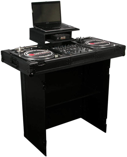 Odyssey FZF3336BL Folding DJ Stand & Facade - ProSound and Stage Lighting