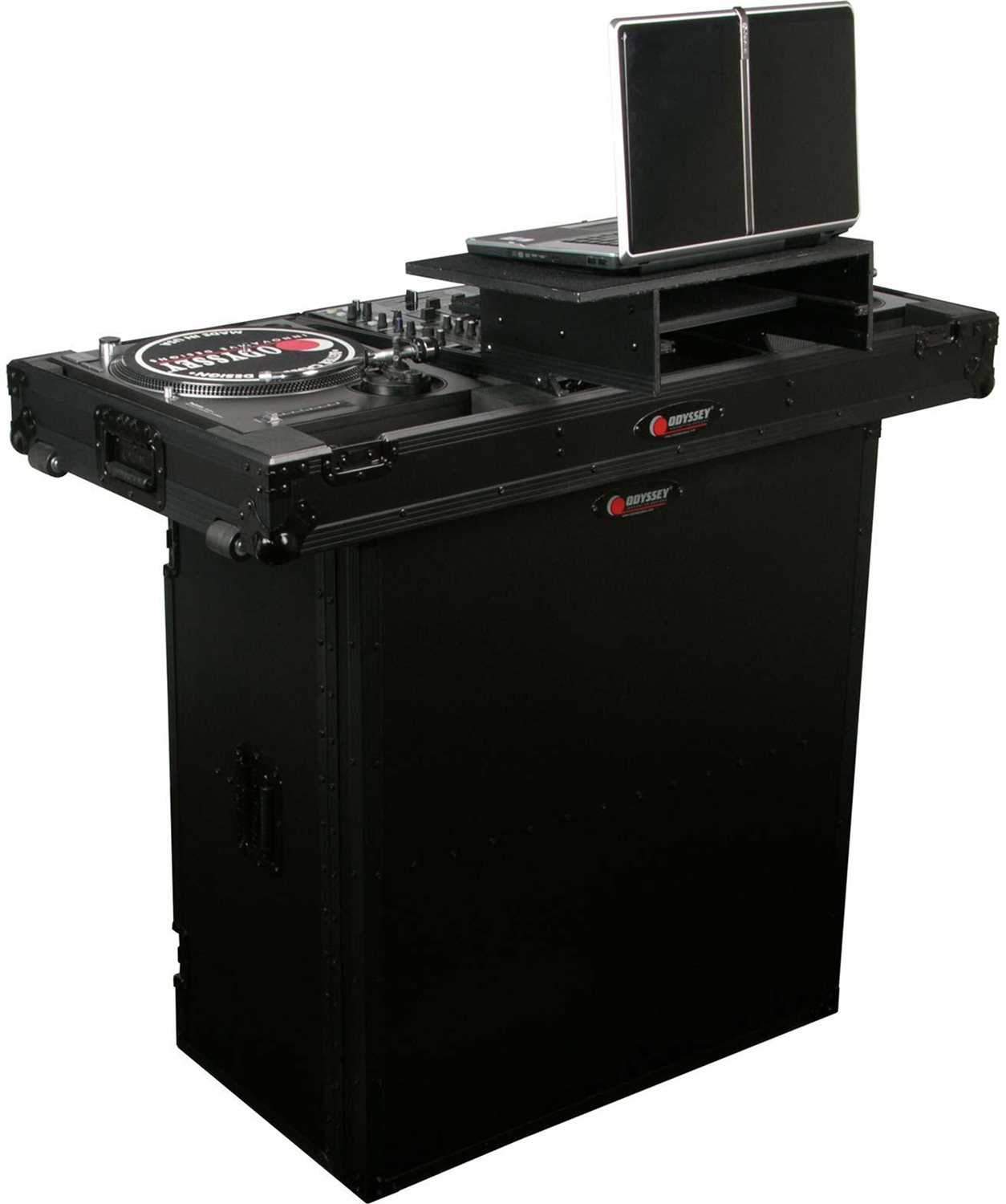 Odyssey FZF3336BL Folding DJ Stand & Facade - ProSound and Stage Lighting