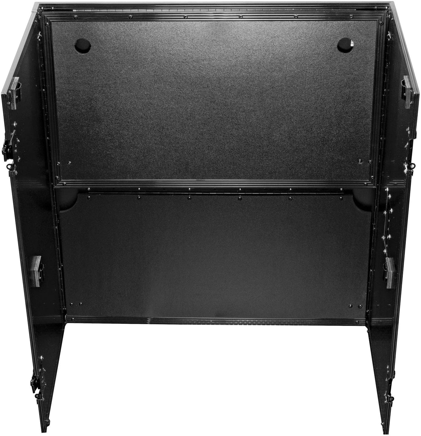 Odyssey FZF33362TBL 33W x 36H Black Two-Tier DJ Fold-out Stand - PSSL ProSound and Stage Lighting