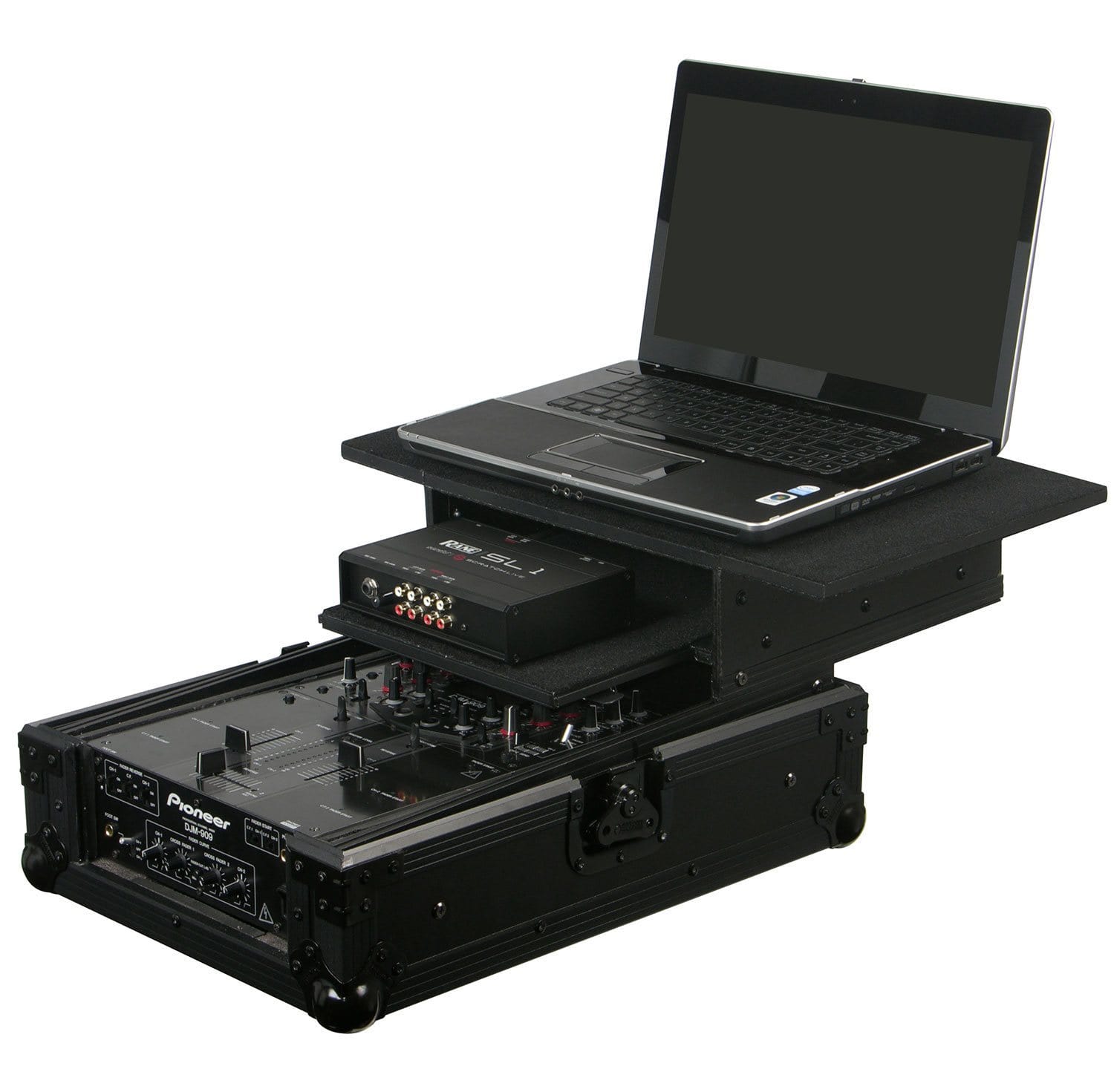 Odyssey FZGS10MX1BL Black Universal 10-Inch Format DJ Mixer Glide Case - ProSound and Stage Lighting