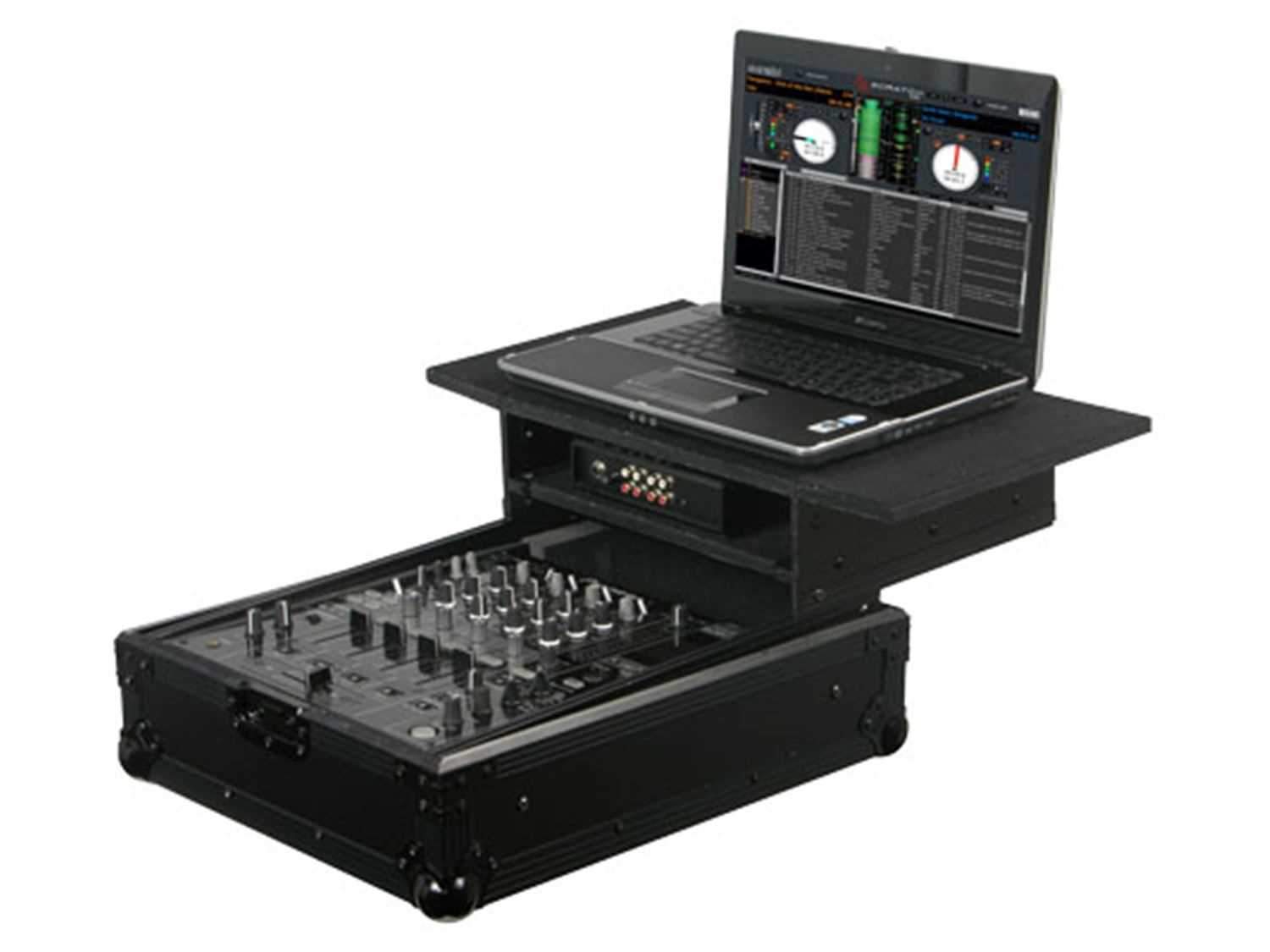 Odyssey FZGS12MIX-BL 12In Mixer Case with Platform - ProSound and Stage Lighting