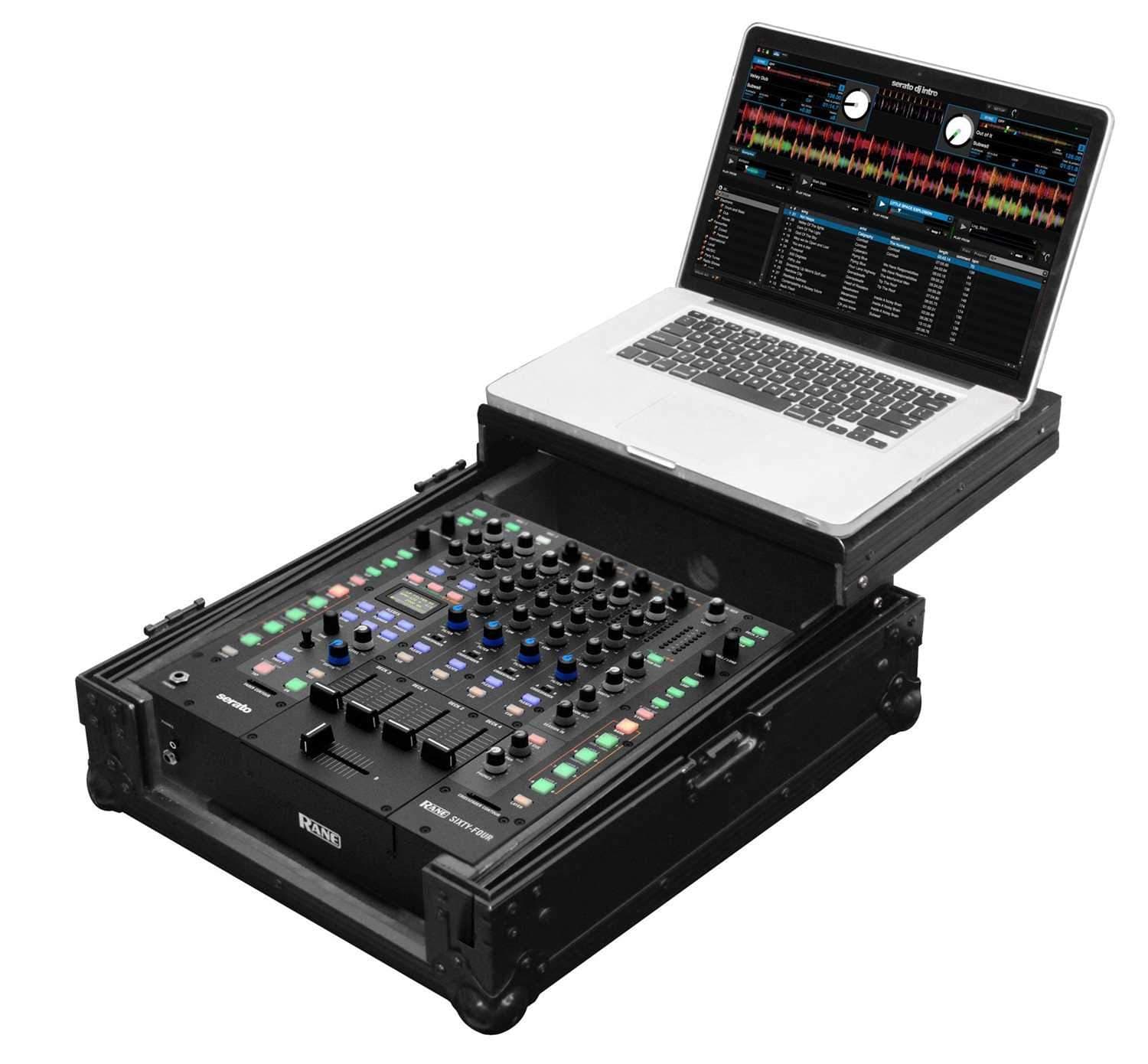 Odyssey Black Glide Style Rane Sixty-Four Case - ProSound and Stage Lighting