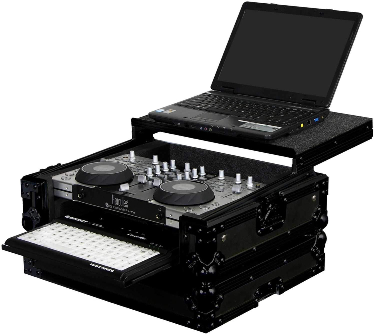 Odyssey FZGS4MXGTBL Hercules 4MX Blk Glide Case - ProSound and Stage Lighting