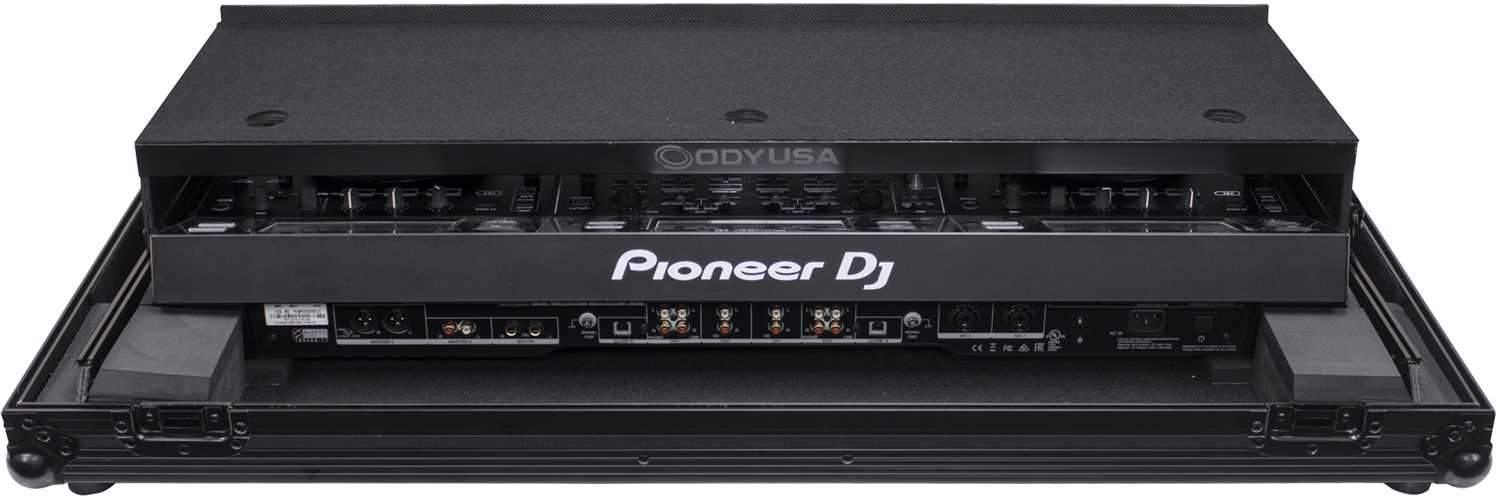 Odyssey FZGSADDJRZXWBL Producer Black Angled Glide Case for Pioneer DDJ-RZX - ProSound and Stage Lighting