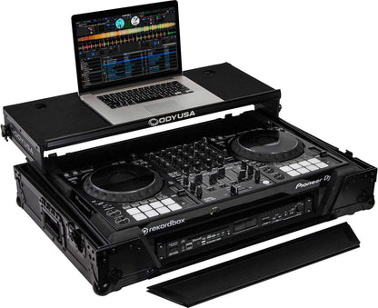 Odyssey FZGSDDJ1000W1BL Black Glide Case with 1U Rack for Pioneer DDJ-1000SRT - ProSound and Stage Lighting