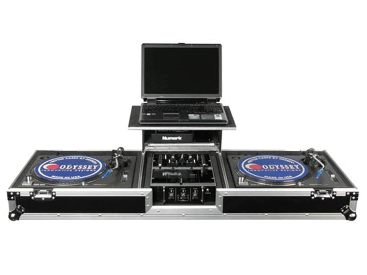 Odyssey FZGSDJ10W Glide Laptop Turntable Coffin - ProSound and Stage Lighting