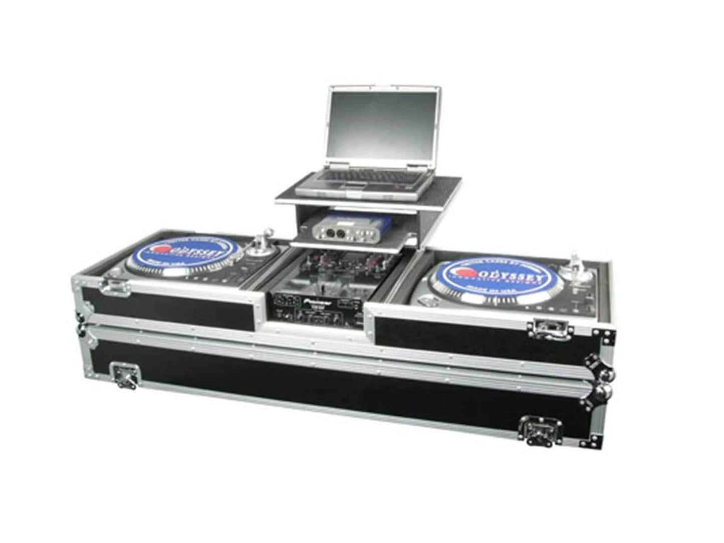 Odyssey FZGSDJ12W Glide Laptop Turntable Coffin - ProSound and Stage Lighting