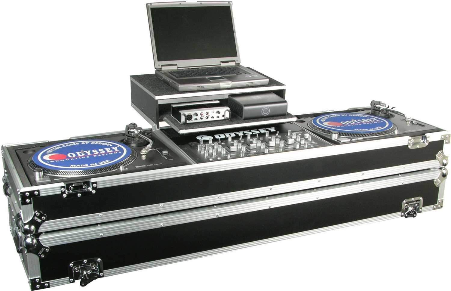 Odyssey FZGSDJ19W Glide Laptop Turntable Coffin - ProSound and Stage Lighting