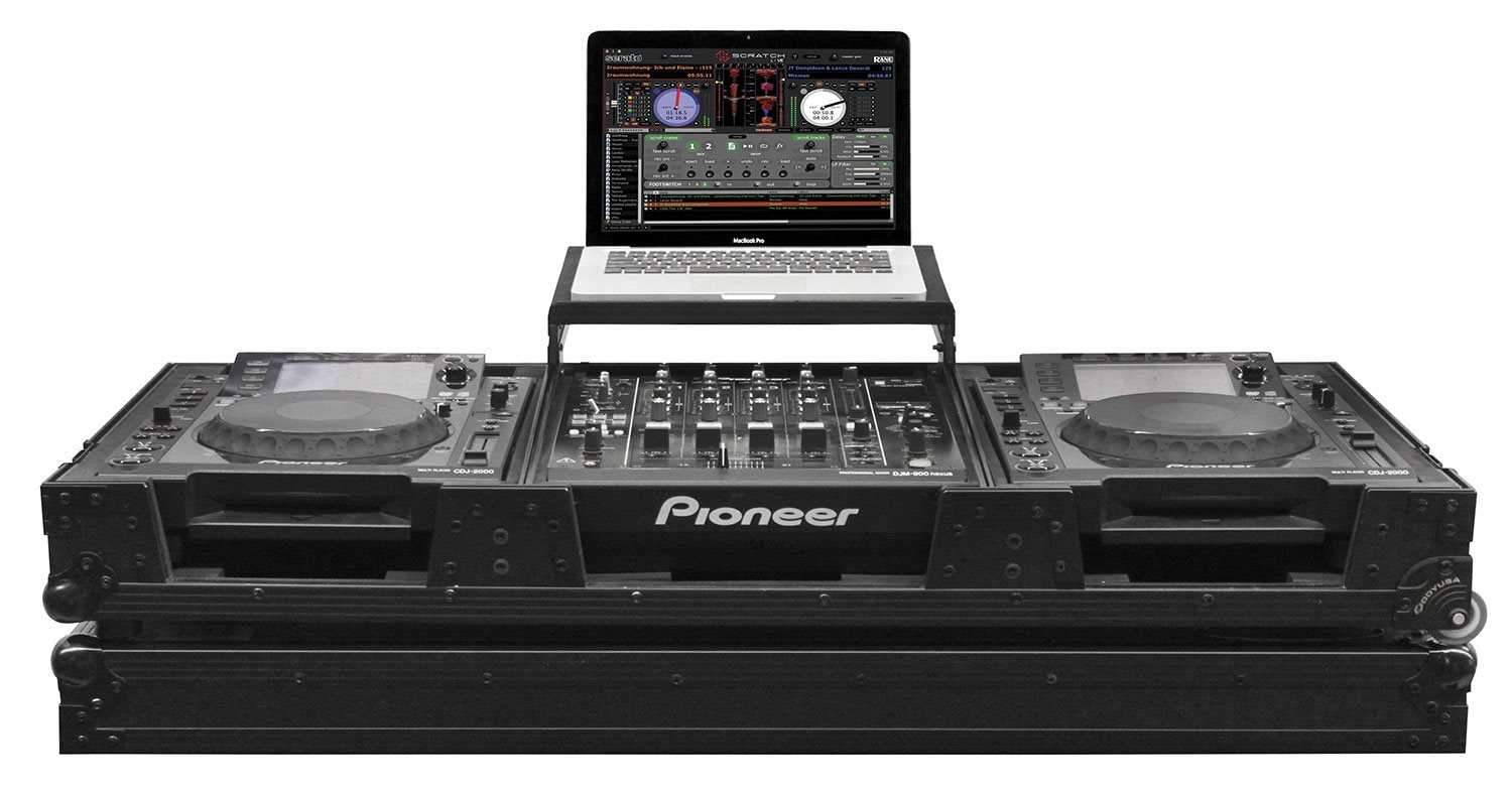 Odyssey FZGSL12CDJW Flight Zone Glide DJ Coffin for 12-Inch Mixers - ProSound and Stage Lighting