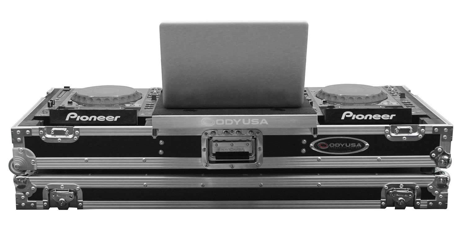 Odyssey FZGSL12CDJW Flight Zone Glide DJ Coffin for 12-Inch Mixers - ProSound and Stage Lighting