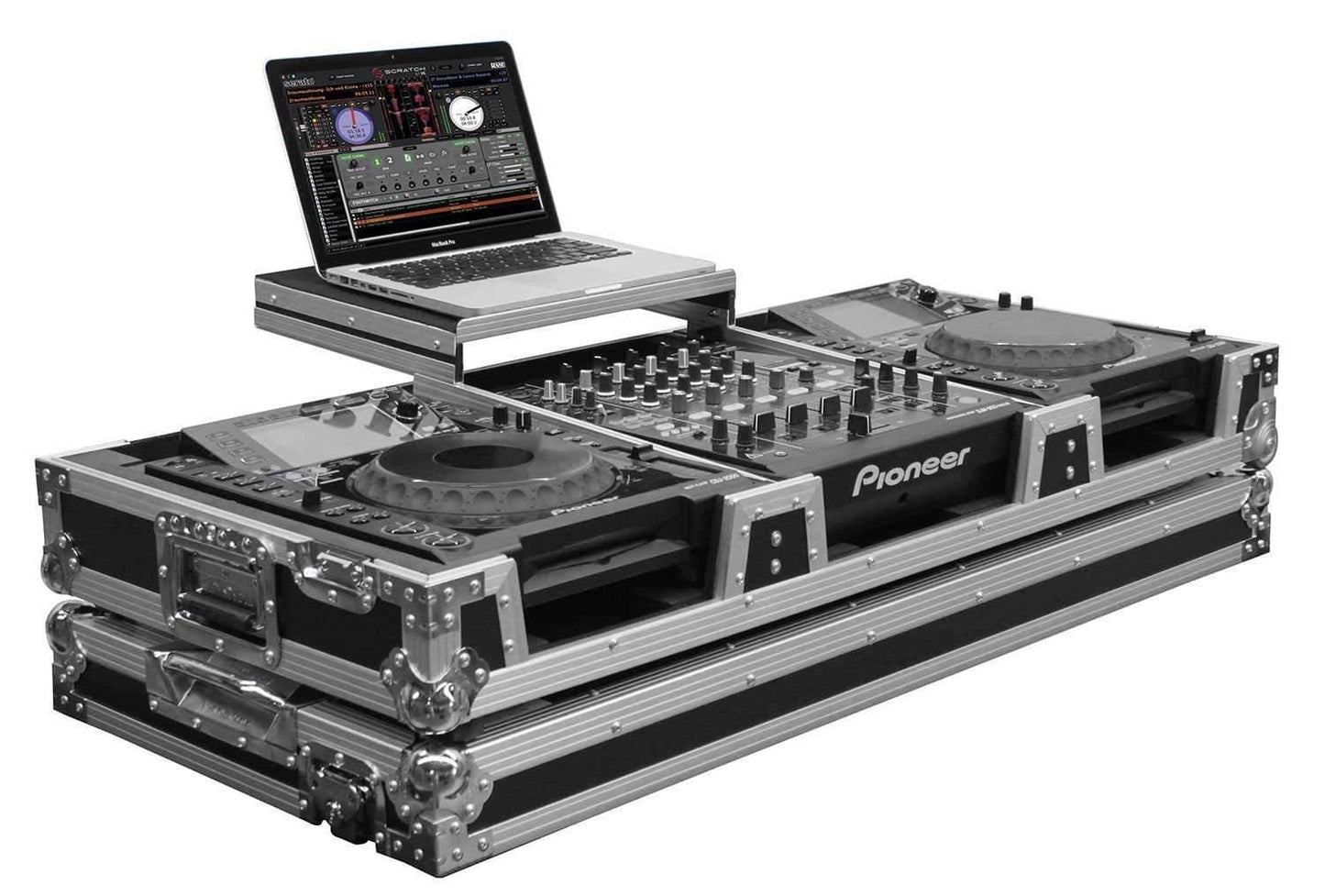 Odyssey FZGSL12CDJW Flight Zone Glide DJ Coffin for 12-Inch Mixers - ProSound and Stage Lighting