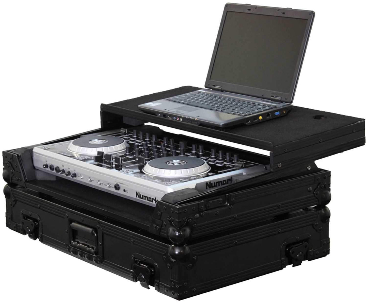 Odyssey Black Glide Case for Numark N4 Controller - ProSound and Stage Lighting