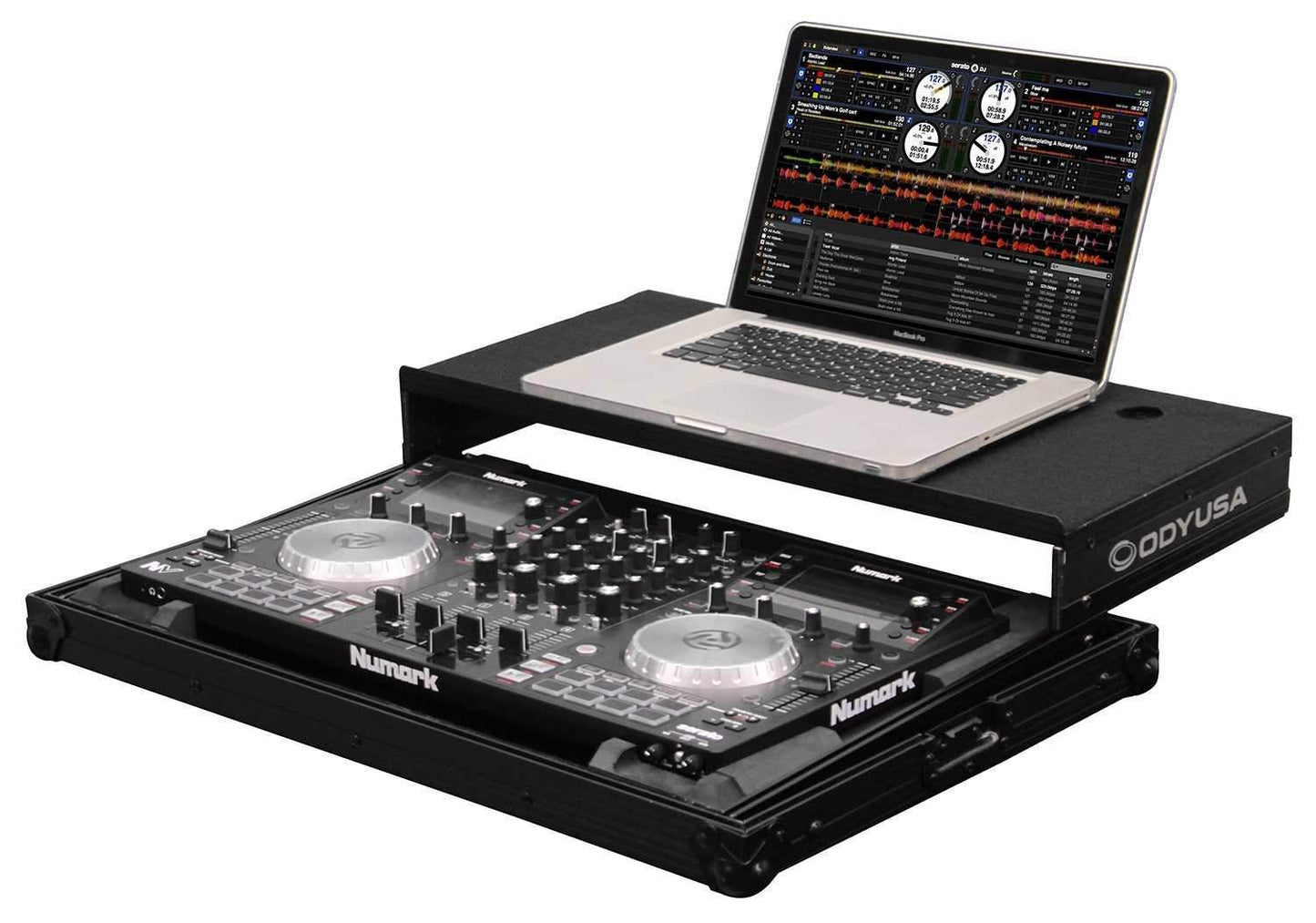 Odyssey FZGSNVBL Black Label Glide Case for Numark NV/NVII DJ Controller - ProSound and Stage Lighting