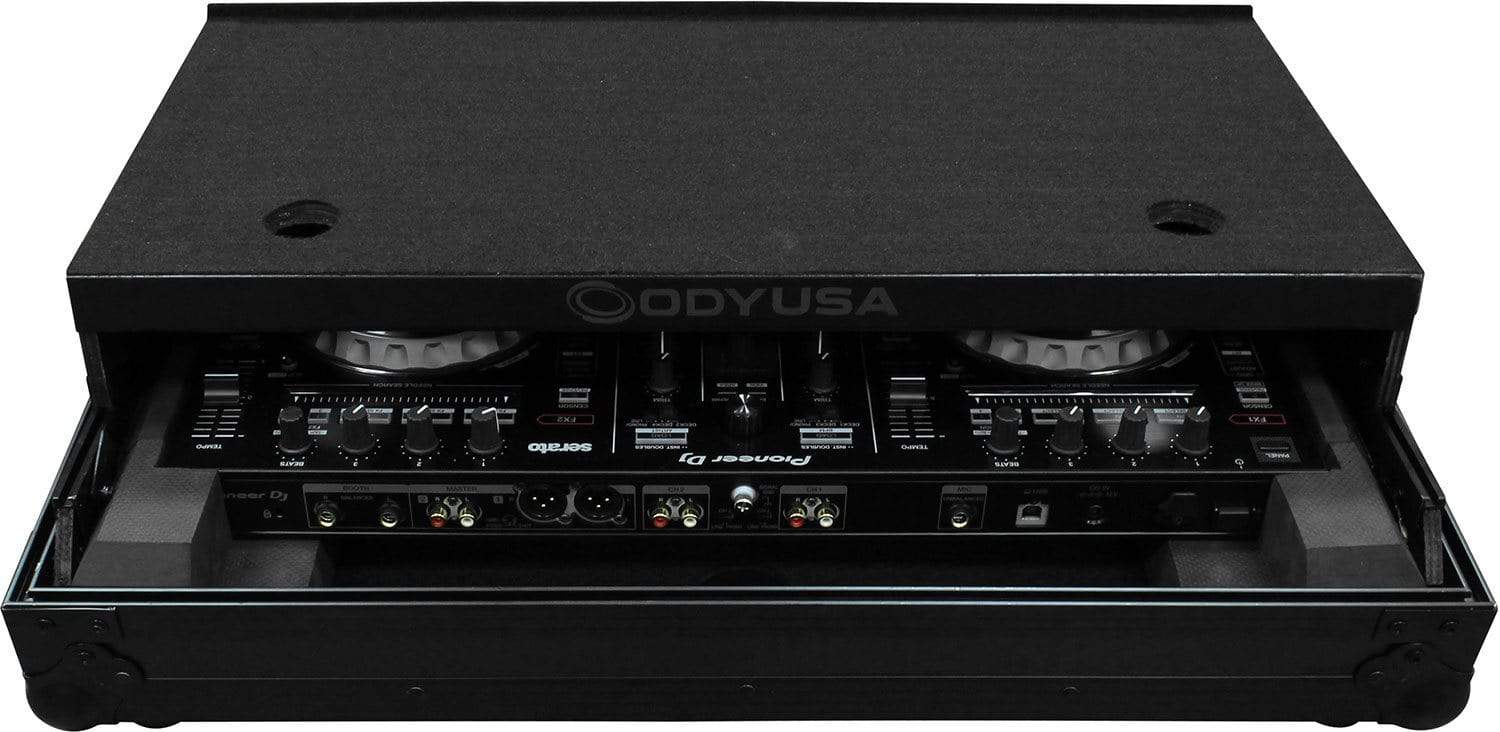 Odyssey FZGSPIDDJSR2BL Black Label Glide Case for Pioneer DJ DDJ
