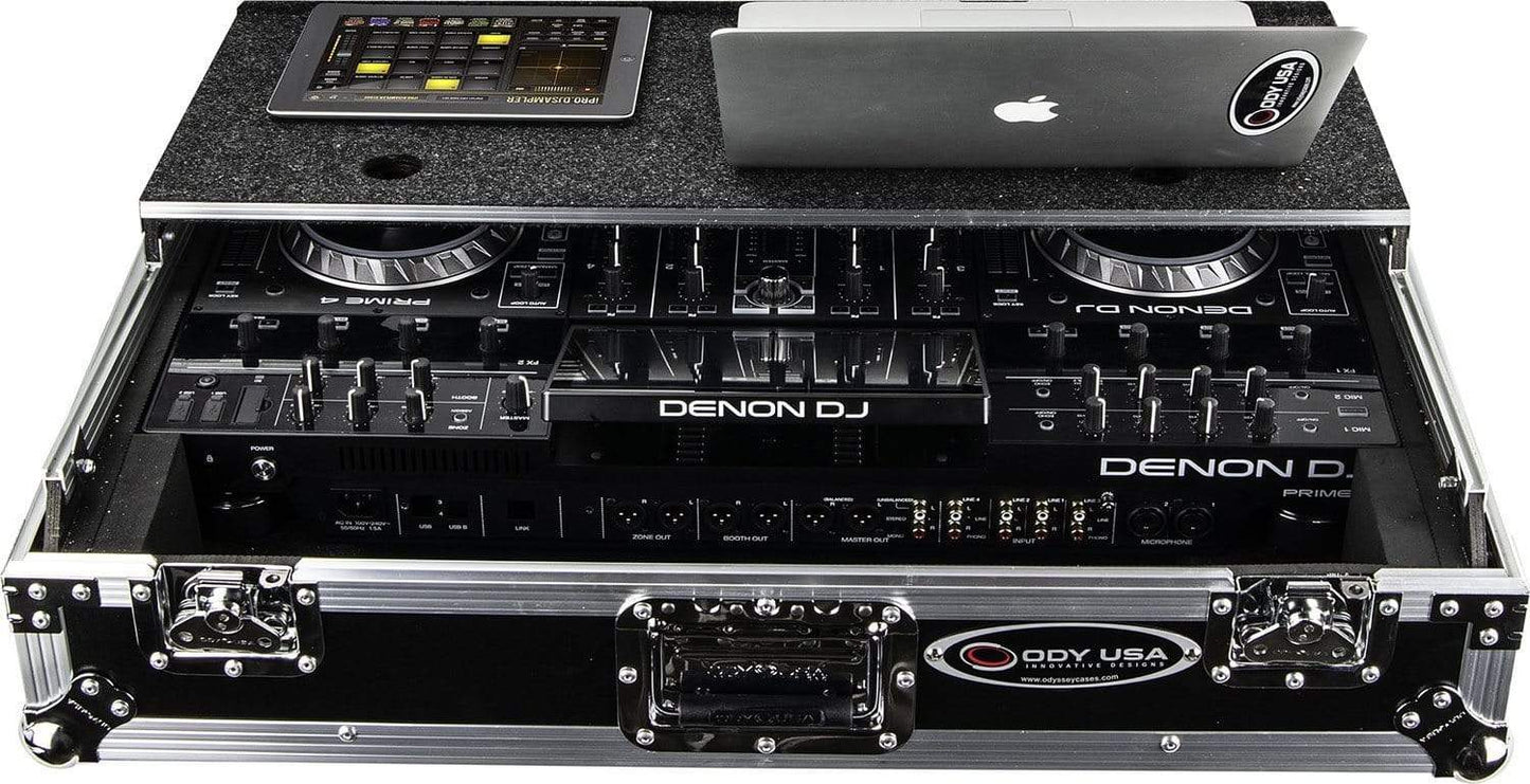 Odyssey FZGSPRIME4 Glide Case for Denon Prime 4 DJ Controller - ProSound and Stage Lighting