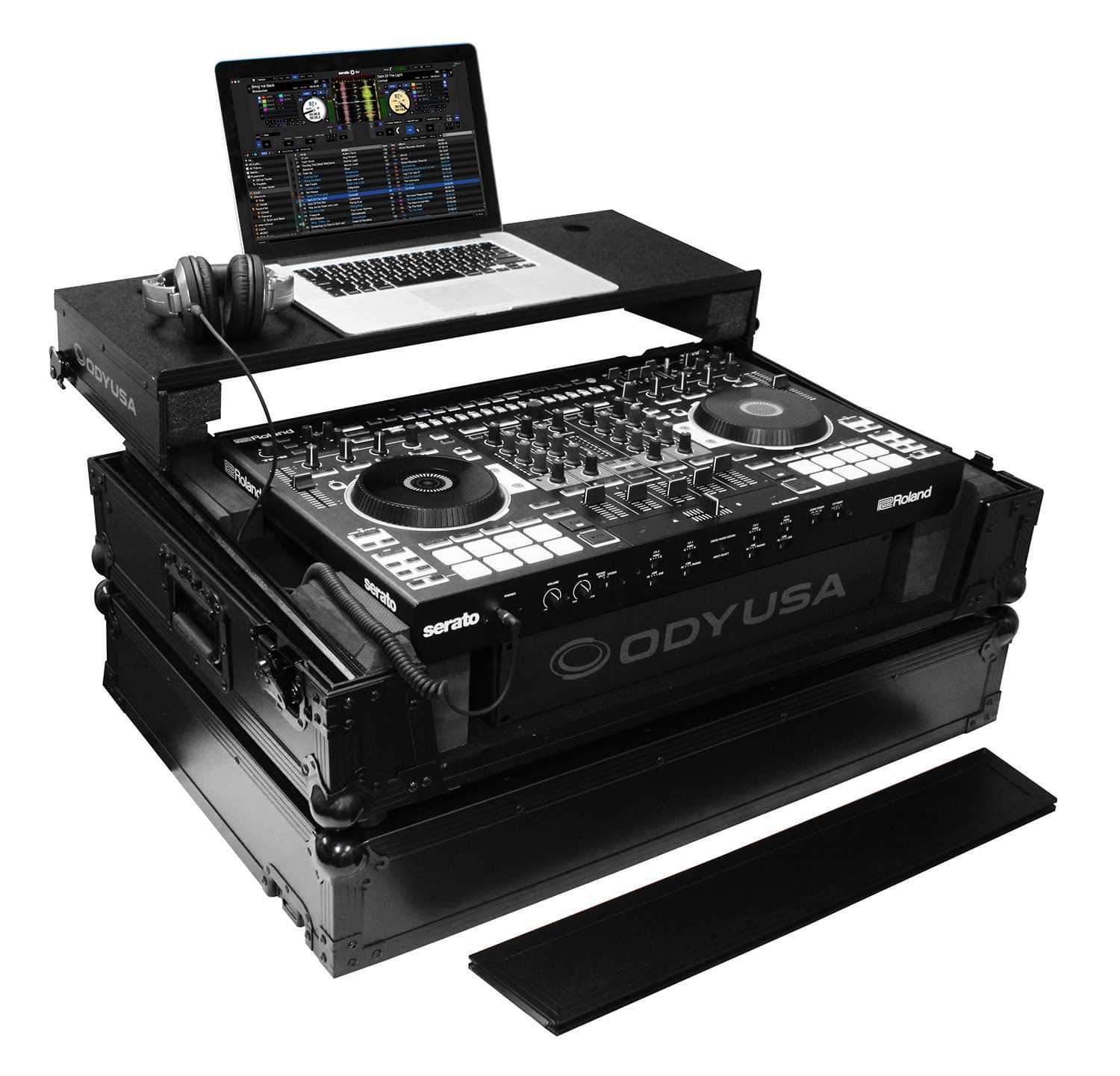 Odyssey FZGSRODJ808W2BL Black Glide Case for DJ808 - ProSound and Stage Lighting