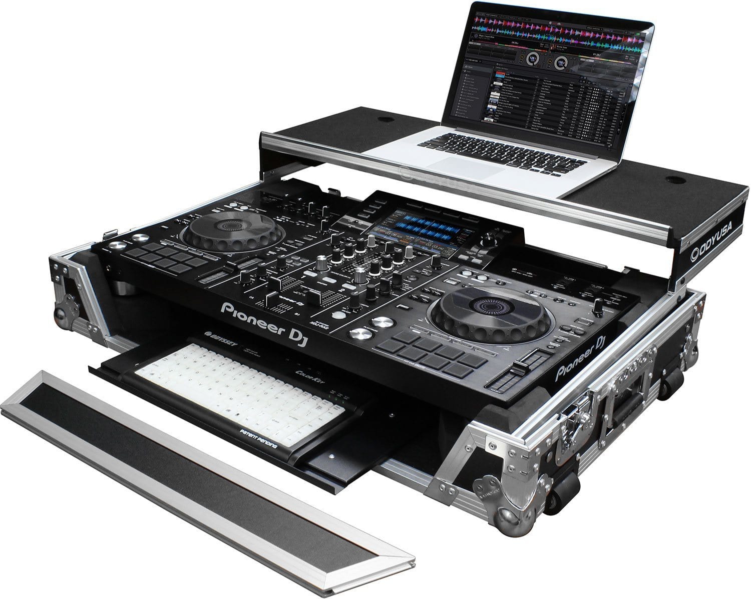 Odyssey FZGSXDJRX2GTW Glide Case for Pioneer XDJ-RX2 with Tray - ProSound and Stage Lighting