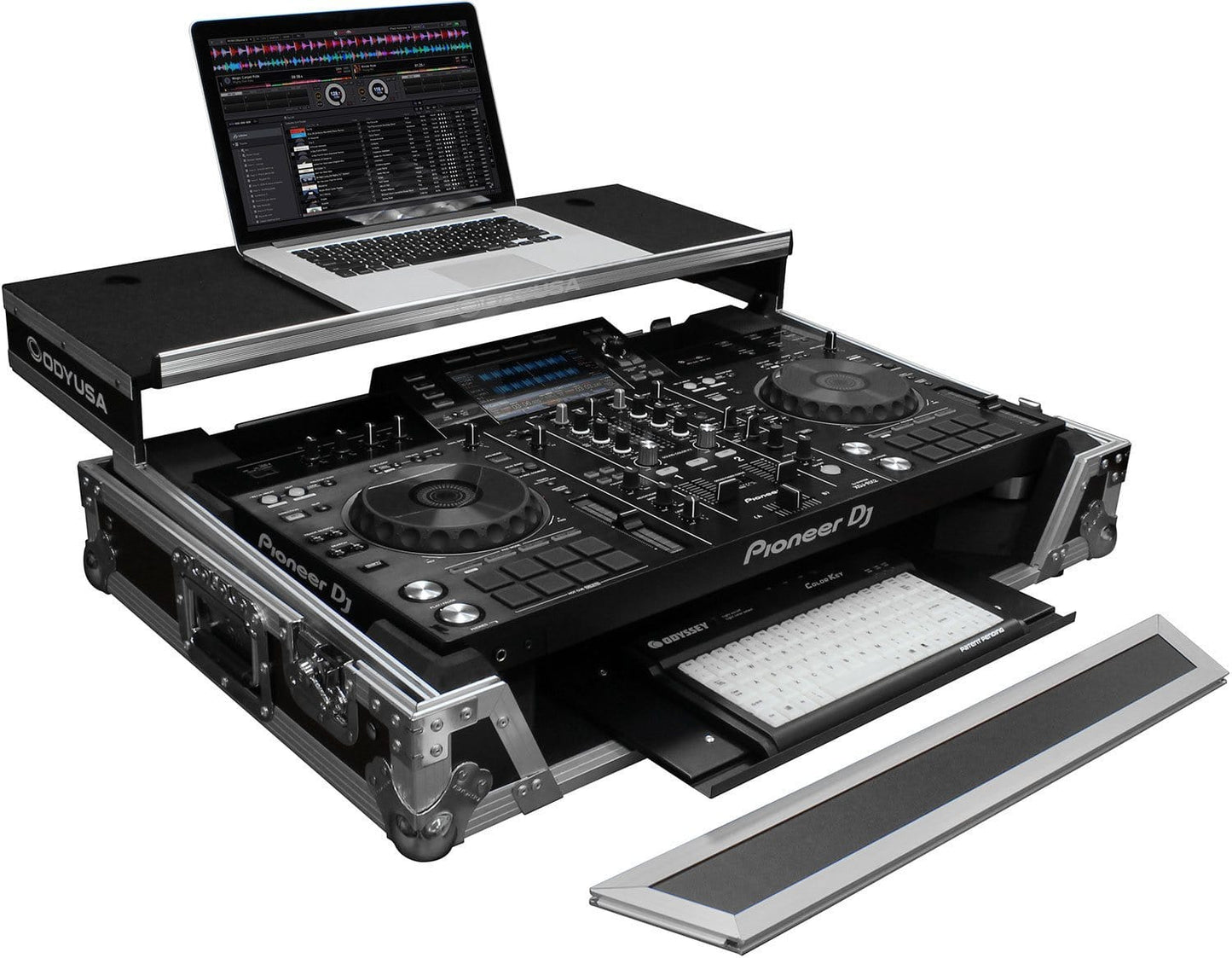 Odyssey FZGSXDJRX2GTW Glide Case for Pioneer XDJ-RX2 with Tray - ProSound and Stage Lighting