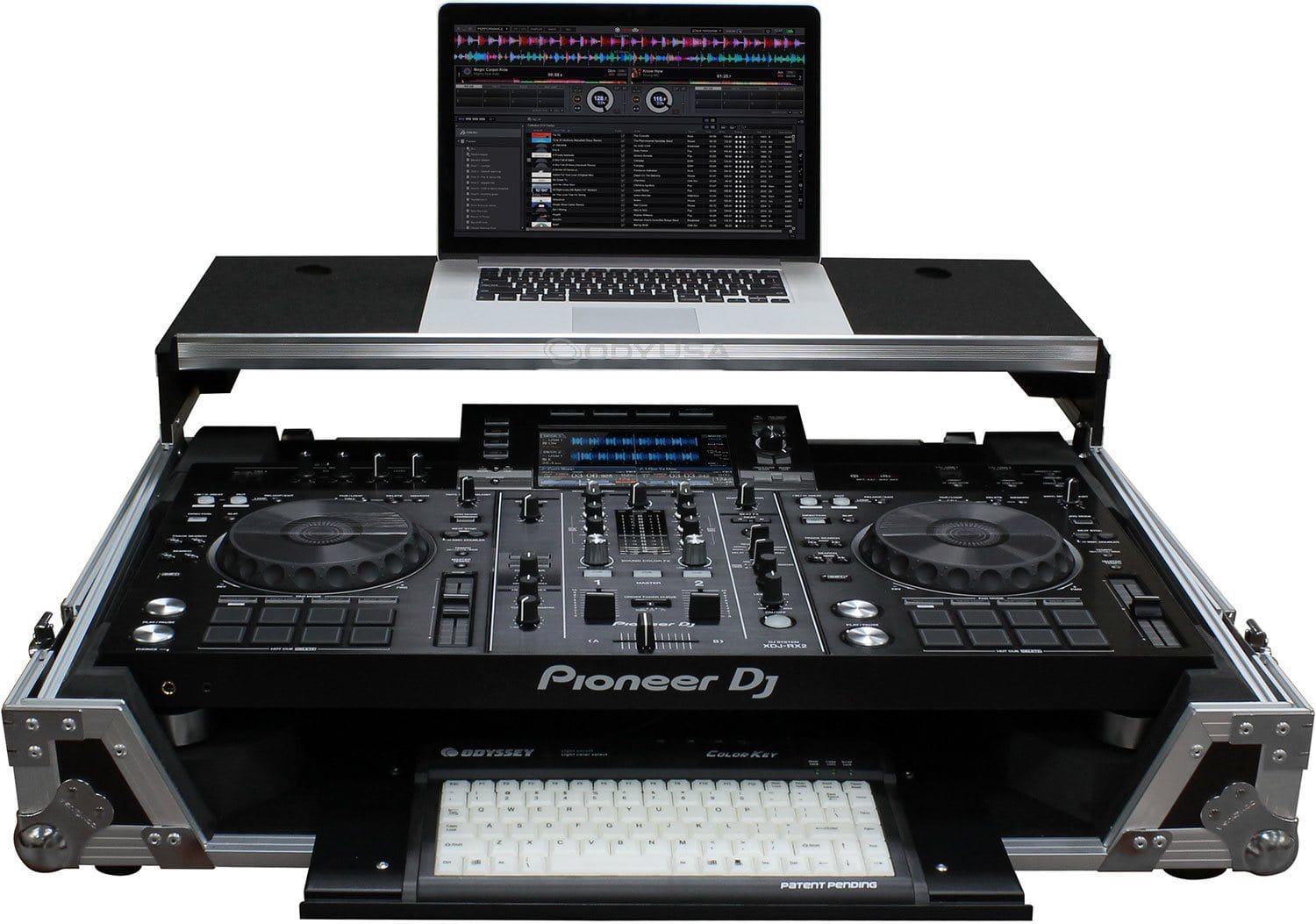 Odyssey FZGSXDJRX2GTW Glide Case for Pioneer XDJ-RX2 with Tray - ProSound and Stage Lighting