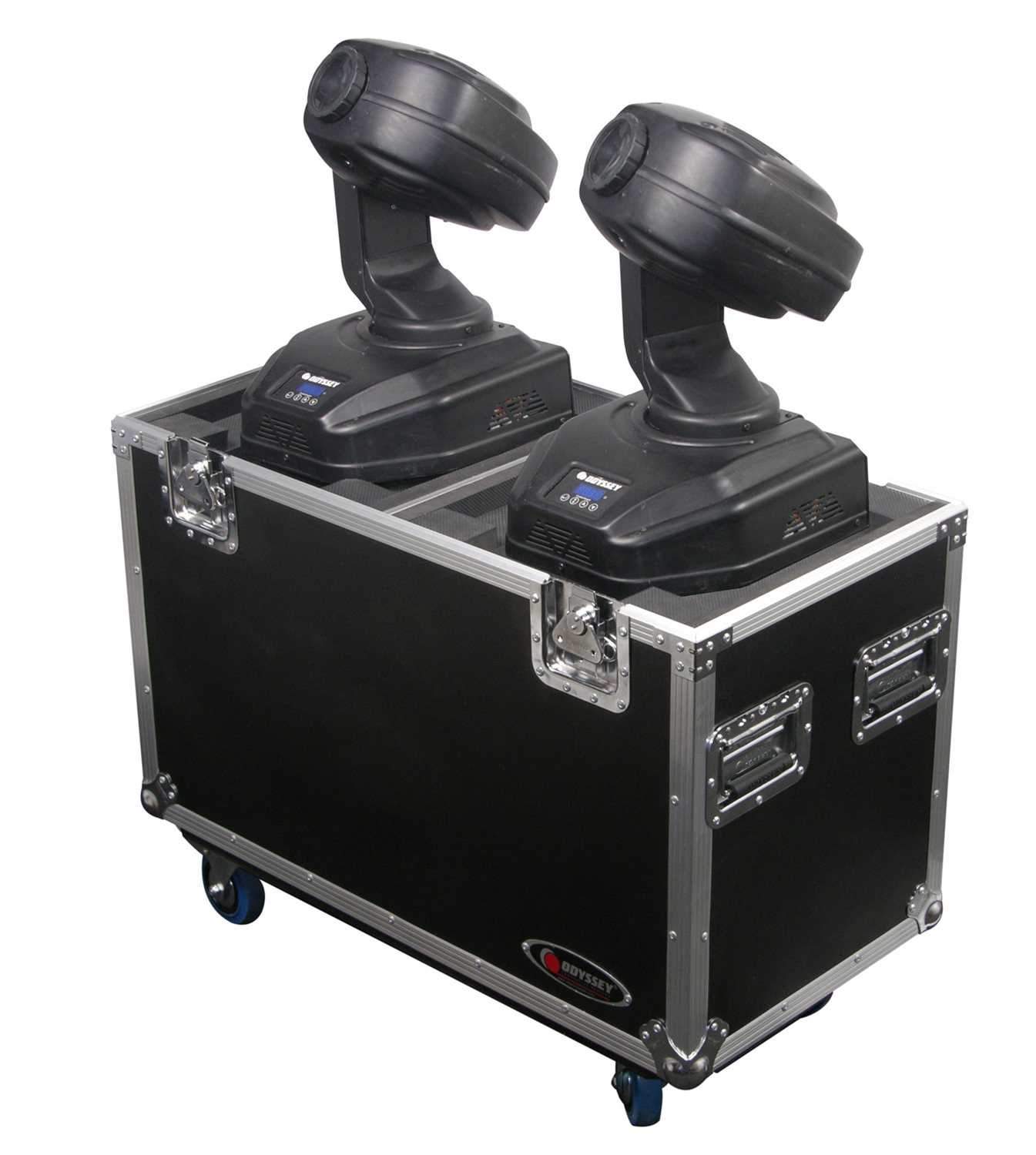 Odyssey Flight Zone Dual Small Moving Head Case - ProSound and Stage Lighting