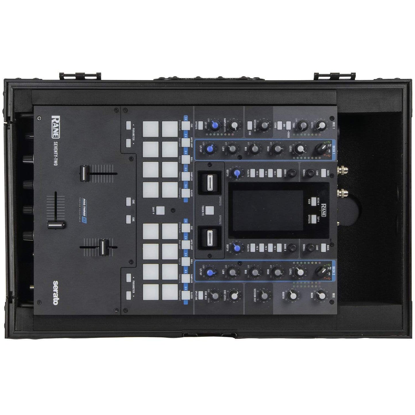 Odyssey FZRANE72BL Black Label DJ Mixer Case for Rane Seventy-Two - ProSound and Stage Lighting