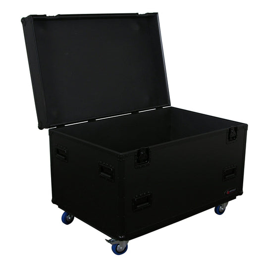 Odyssey FZUTWBL Black Utility Trunk with Casters - ProSound and Stage Lighting