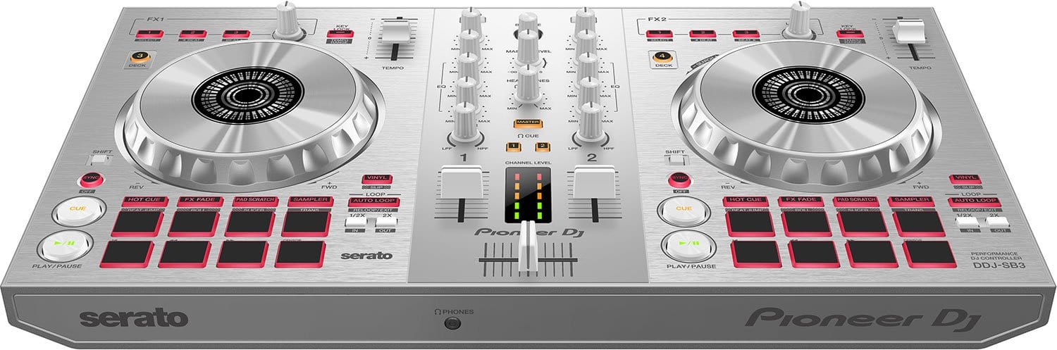 Pioneer DDJ-SB3-S DJ Controller for Serato DJ in Silver - PSSL ProSound and Stage Lighting