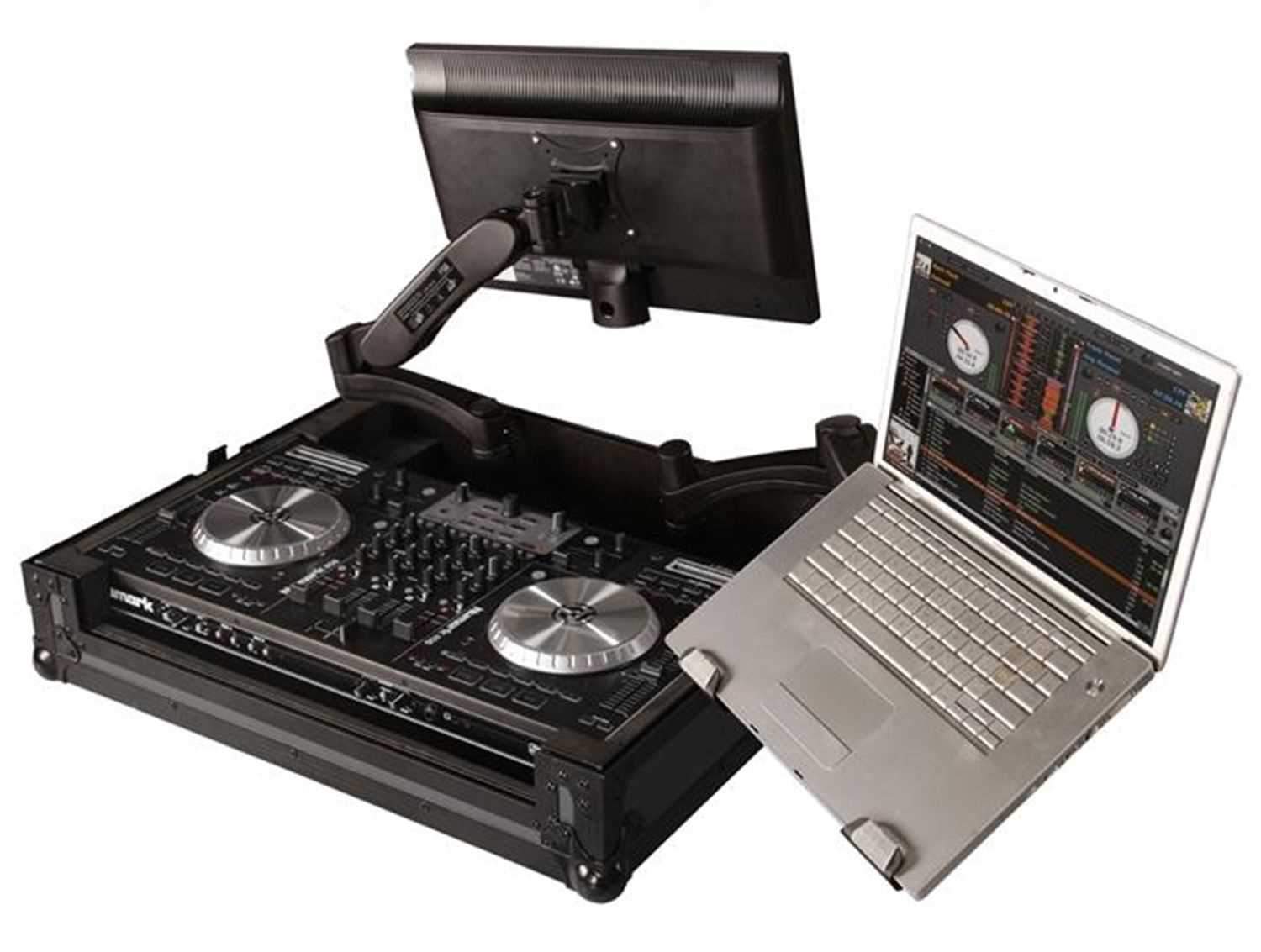 Gator DJ Laptop & Gear Adj Arm Mount For DJ Cases - ProSound and Stage Lighting