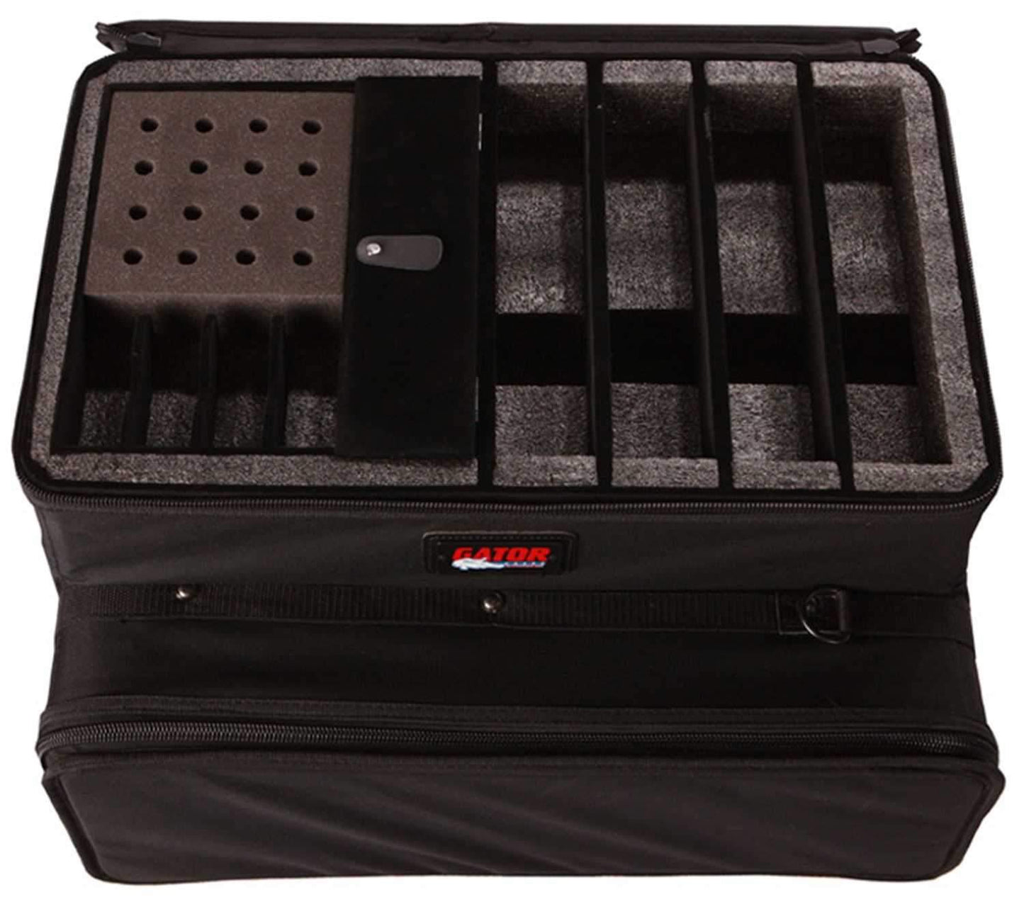 Gator GWIRELESS3GO 3U Rack Case For 4 Wireless Mic - ProSound and Stage Lighting