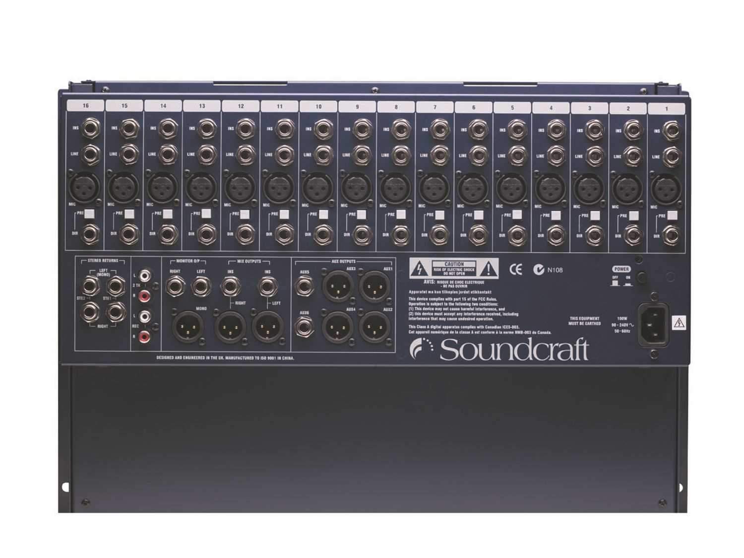 Soundcraft GB2-16-RACK Rack Mountable Mixer - ProSound and Stage Lighting