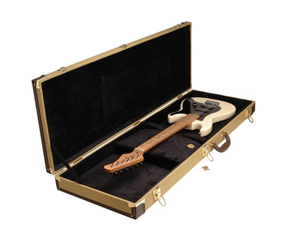 On Stage GCE6000T Dlx Tweed Electric Guitar Case - ProSound and Stage Lighting