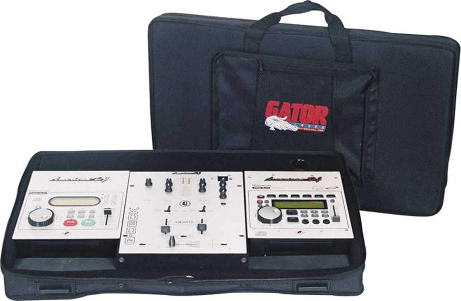 Gator GDJ-DJ Case For 2 Cd Players And 10 In - ProSound and Stage Lighting