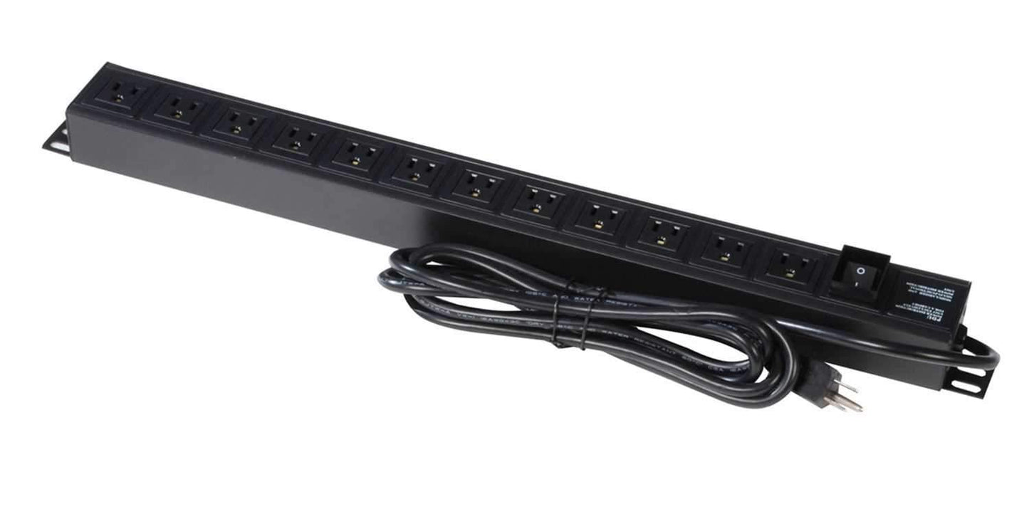 Gator GEPDU12UL 12 Outlet Rackmount Power Station - ProSound and Stage Lighting