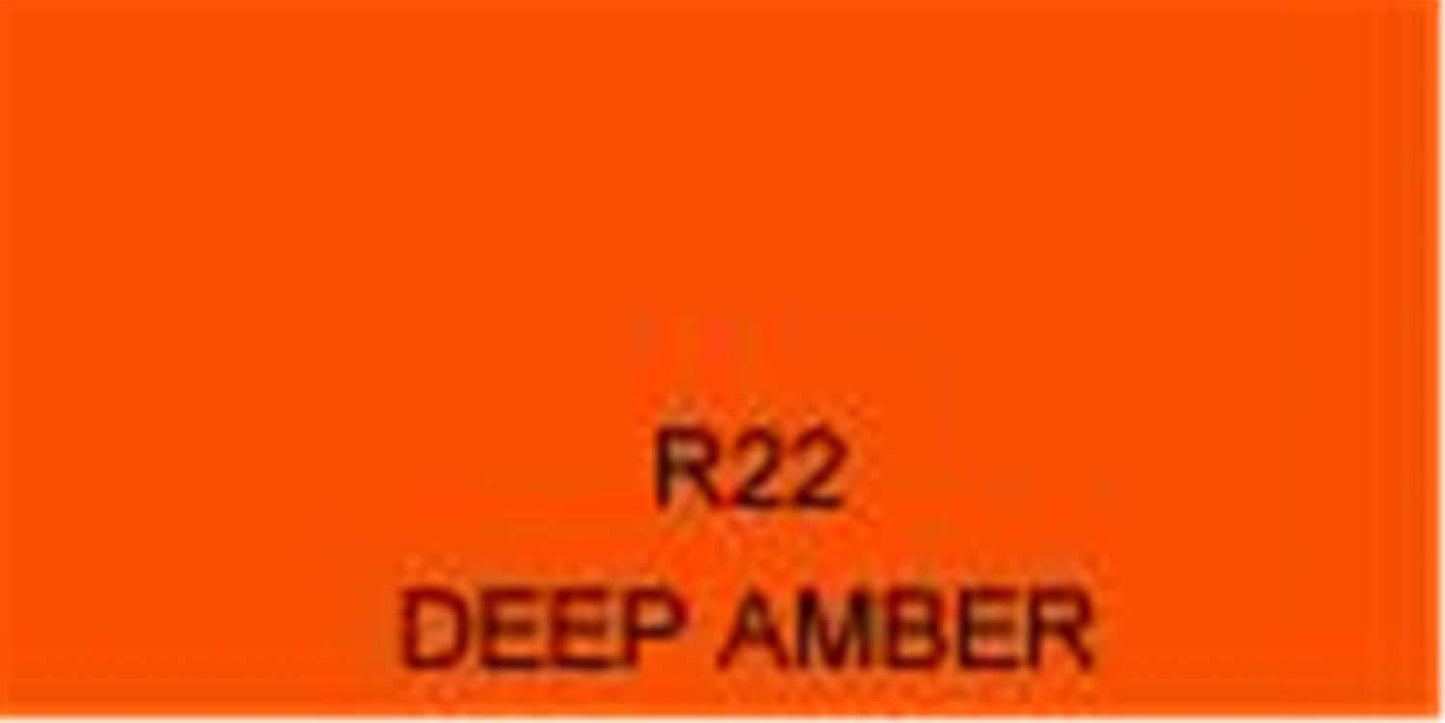 Rosco Roscolux Filter # 22: Deep Amber - ProSound and Stage Lighting