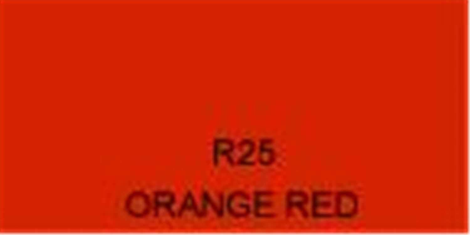 Rosco Roscolux Filter # 25: Orange Red - ProSound and Stage Lighting