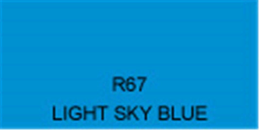 Rosco Roscolux Filter # 67: Light Sky Blue - ProSound and Stage Lighting
