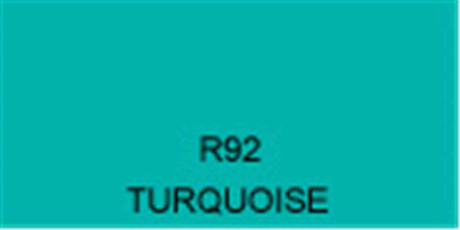 Rosco Roscolux Filter # 92: Turquoise - ProSound and Stage Lighting