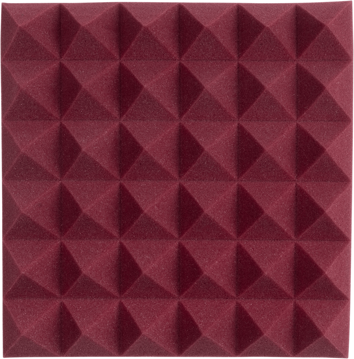 Gator GFW-ACPNL1212PBDY-2PK Pair of 12x12x2-inch Pyramid Foam Burgundy - PSSL ProSound and Stage Lighting