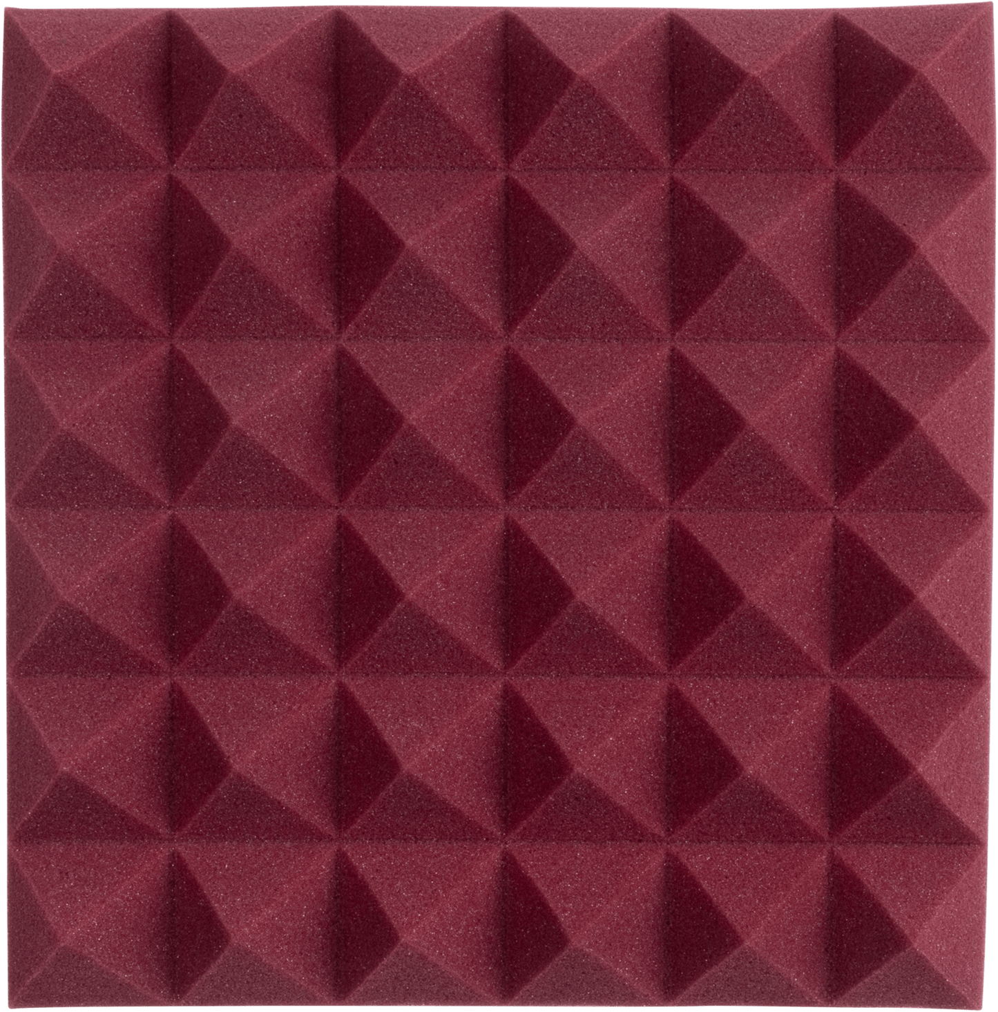 Gator GFW-ACPNL1212PBDY-4PK 4-Pack 12x12x2-inch Pyramid Foam Burgundy - PSSL ProSound and Stage Lighting