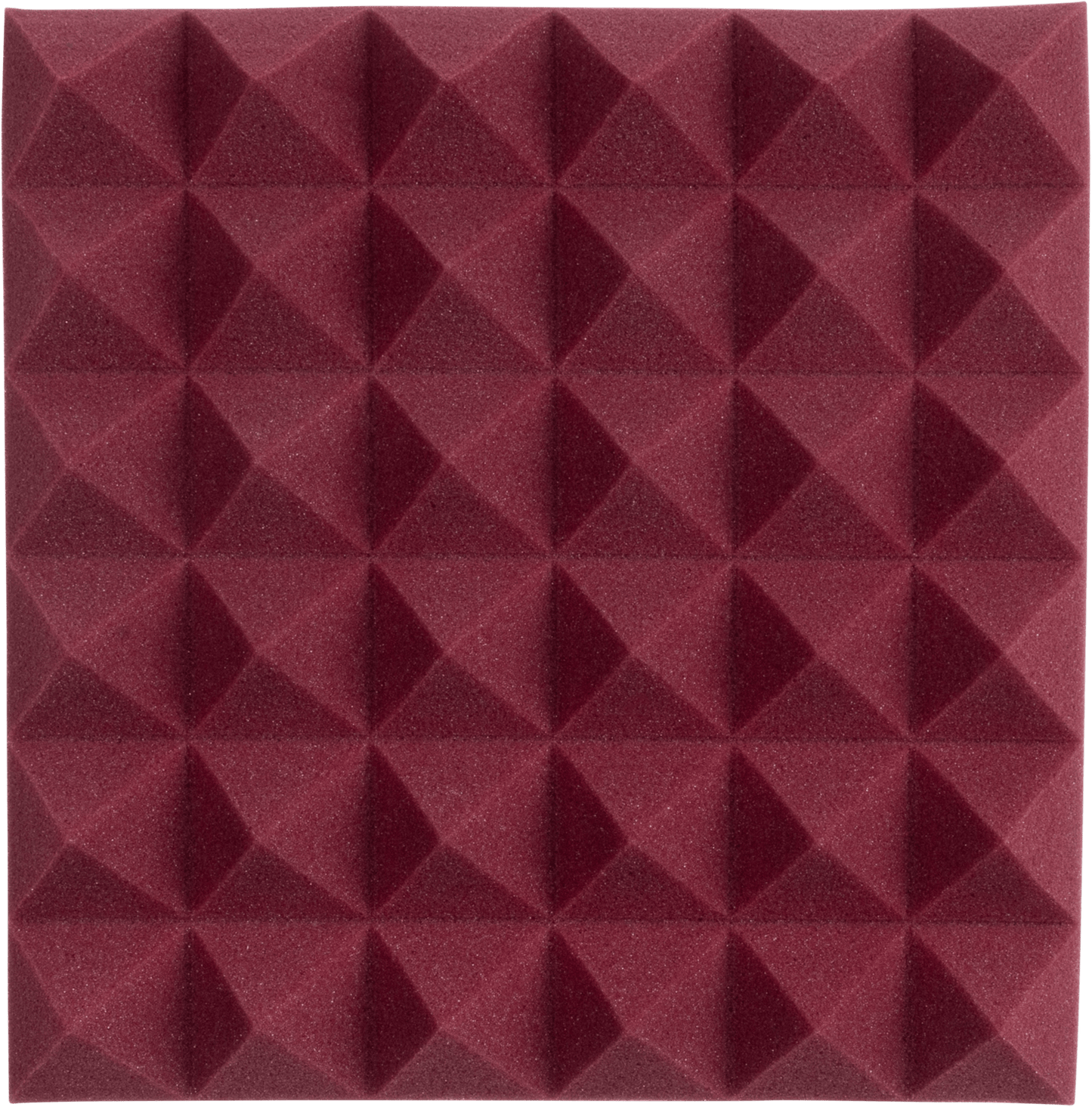 Gator GFW-ACPNL1212PBDY-8PK 8-Pack 12x12x2-inch Pyramid Foam Burgundy - PSSL ProSound and Stage Lighting