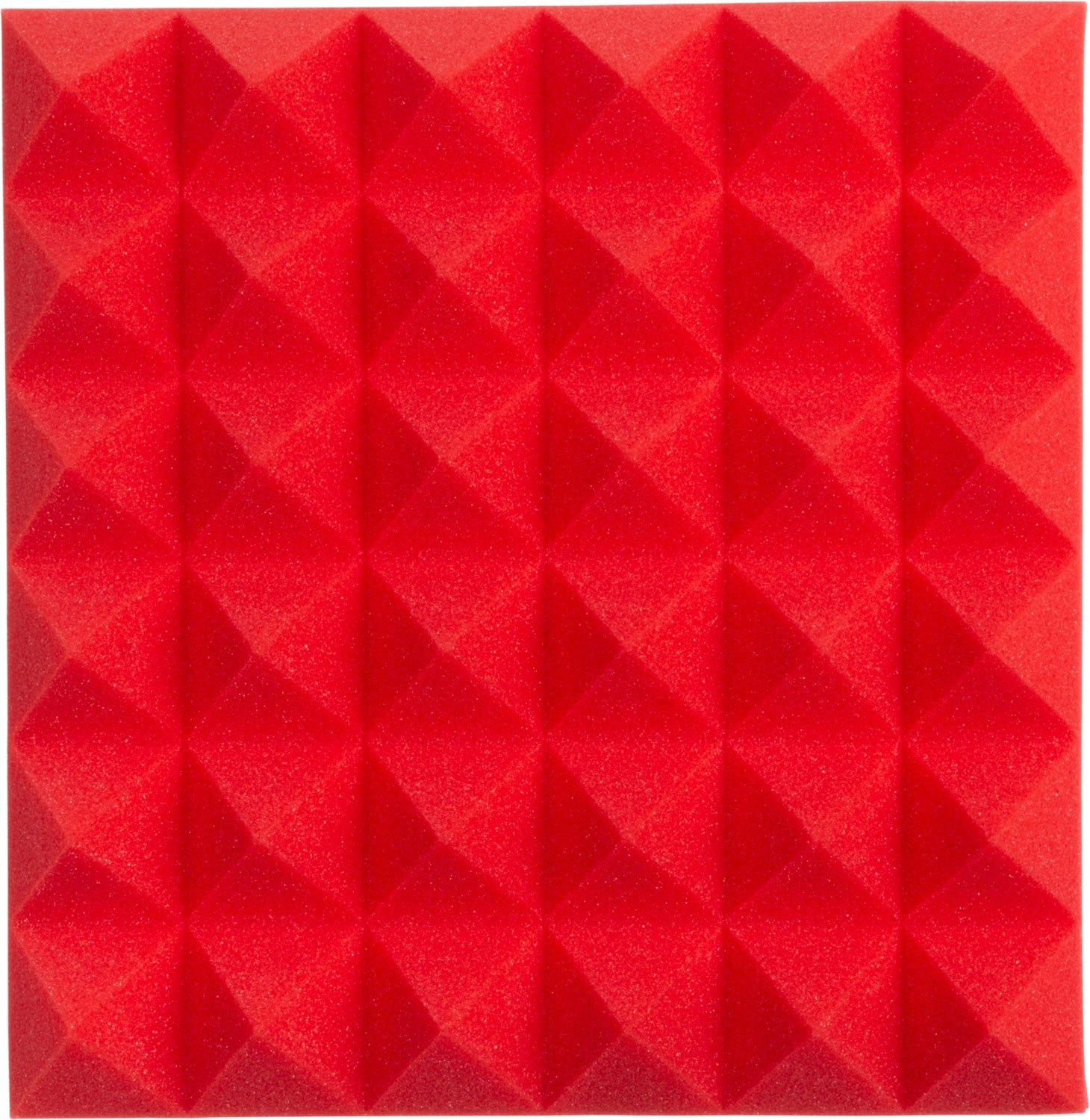 Gator GFW-ACPNL1212PRED-2PK Pair of 12x12x2-inch Pyramid Foam Red - PSSL ProSound and Stage Lighting