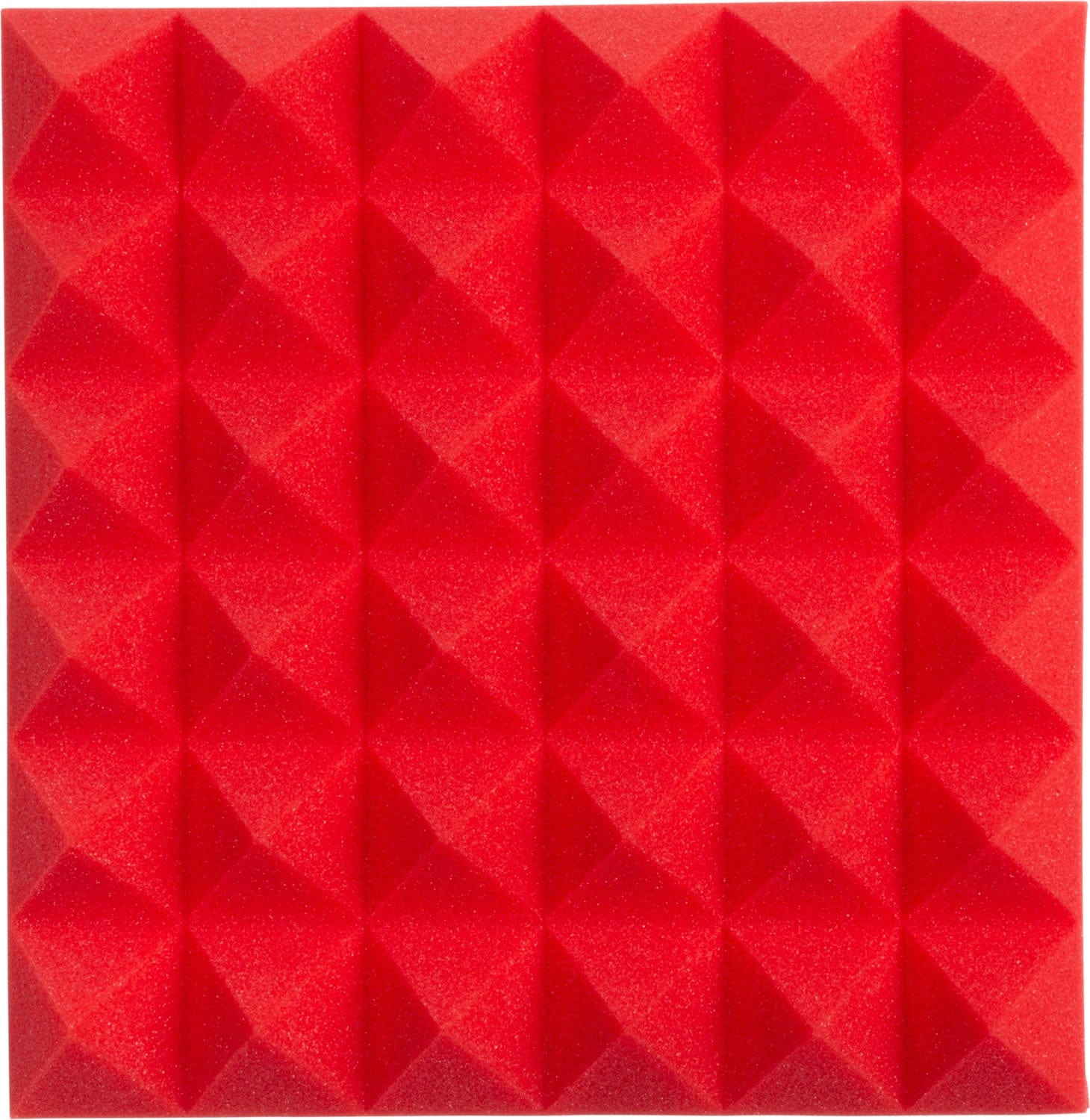 Gator GFW-ACPNL1212PRED-4PK 4-Pack of 12x12x2-inch Pyramid Foam Red - PSSL ProSound and Stage Lighting