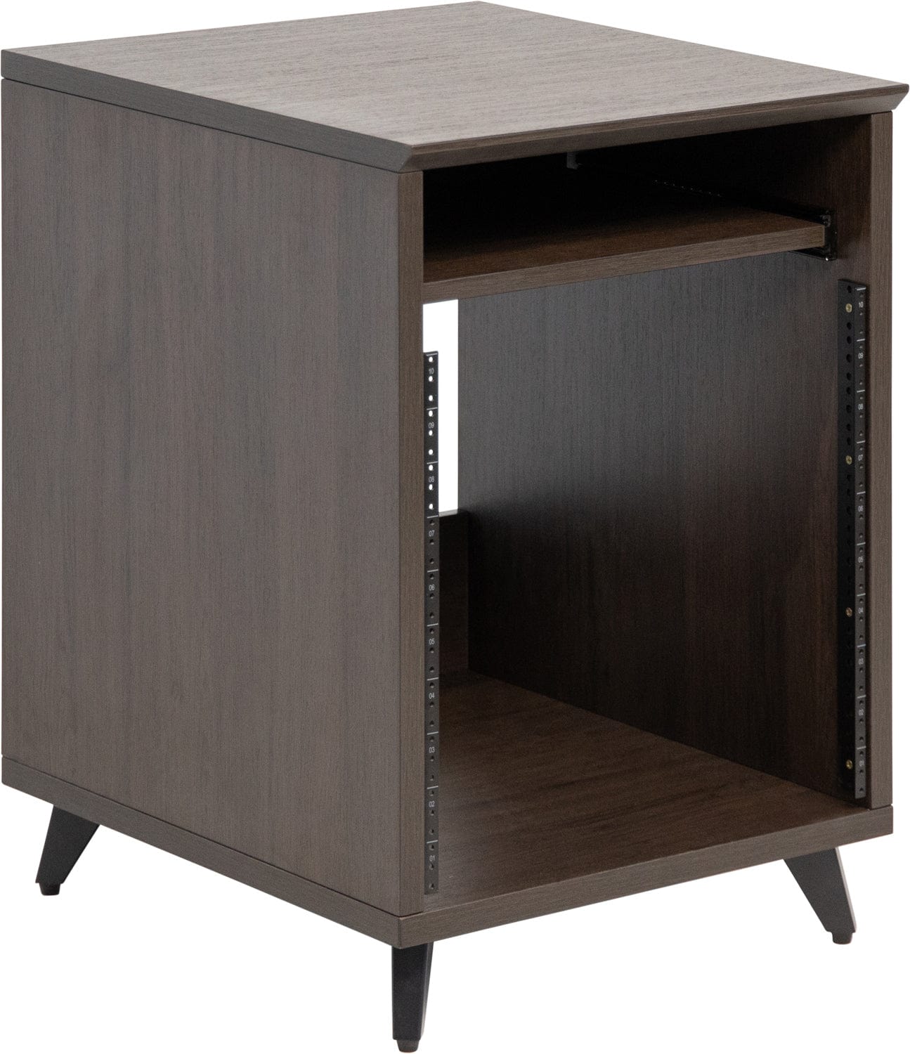Gator GFW-ELITEDESKRK-B Elite Furniture 10U Rack Table Dark Walnut