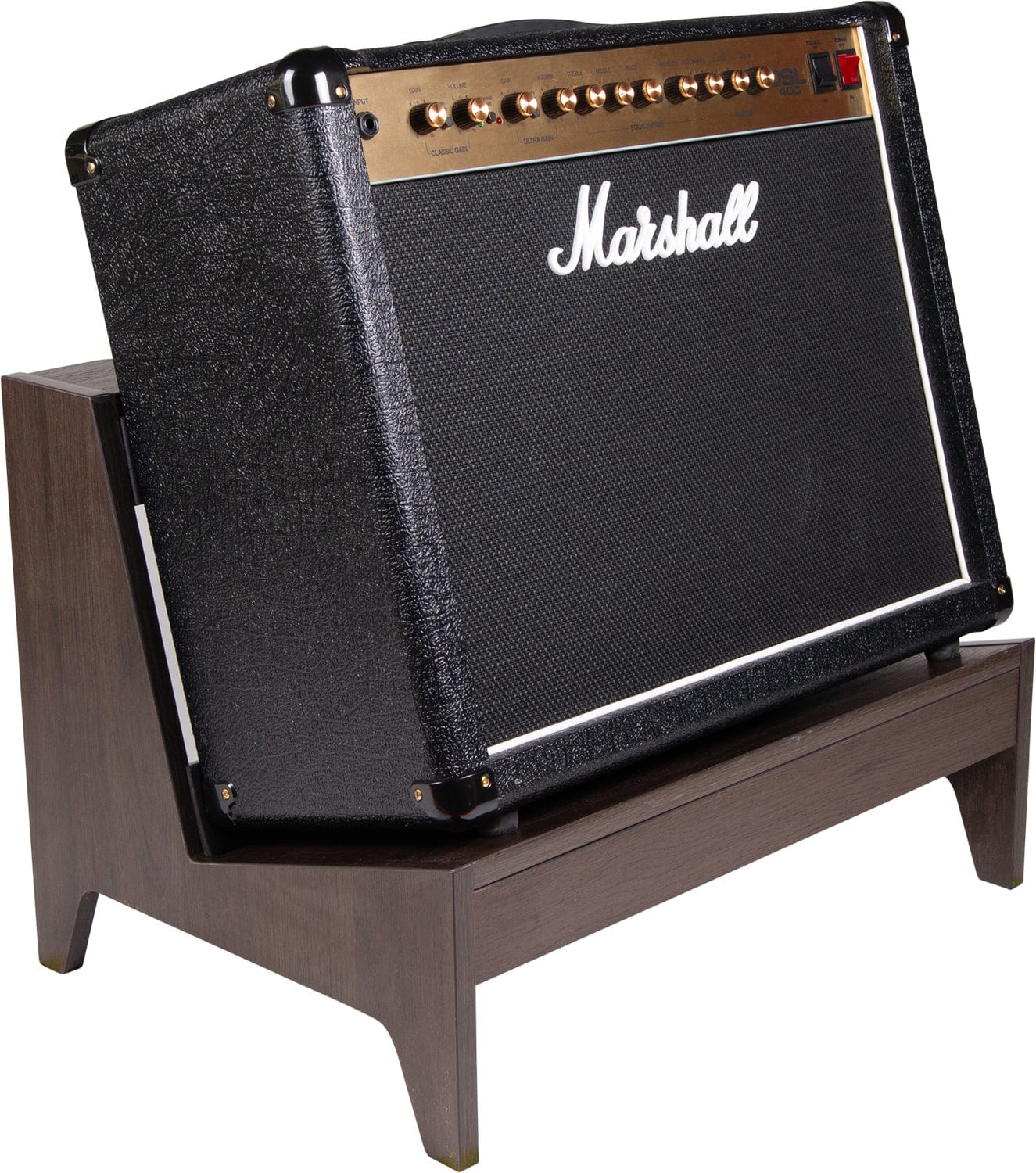 Gator GFW-ELITEGTRAMG-B Frameworks Elite Large Guitar Amp Stand Walnut - PSSL ProSound and Stage Lighting