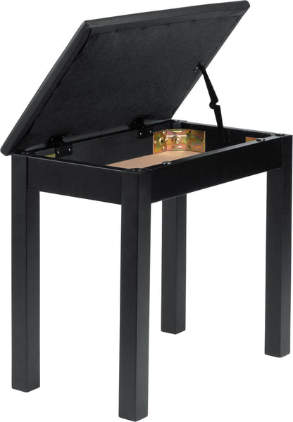 Gator GFW-KEYBENCH-WDBKS Deluxe Key/Piano Bench with Compartment Black - PSSL ProSound and Stage Lighting